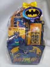 Batman Puzzle, Chalk, and Taffy Basket for Ages 4+