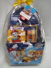 Paw Patrol Puzzle, Chalk, and Taffy Basket for Ages 5+