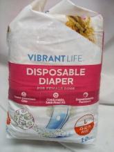 Vibrant Life Disposable Diaper, L