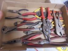 Large Group of Assorted Pliers/Side Cutters & More