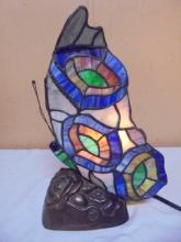 Beautiful Stained Glass Butterfly Accent Light