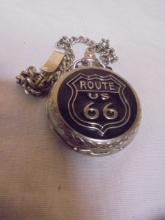 Route 66 Pocket Watch w/ Fob