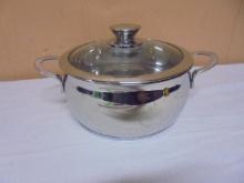 Stainless Steel Pan w/ Glass Lid