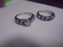 Beautiful Matching Set of Ladies Rings w/ Stones