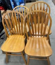 FOUR KITCHEN CHAIRS