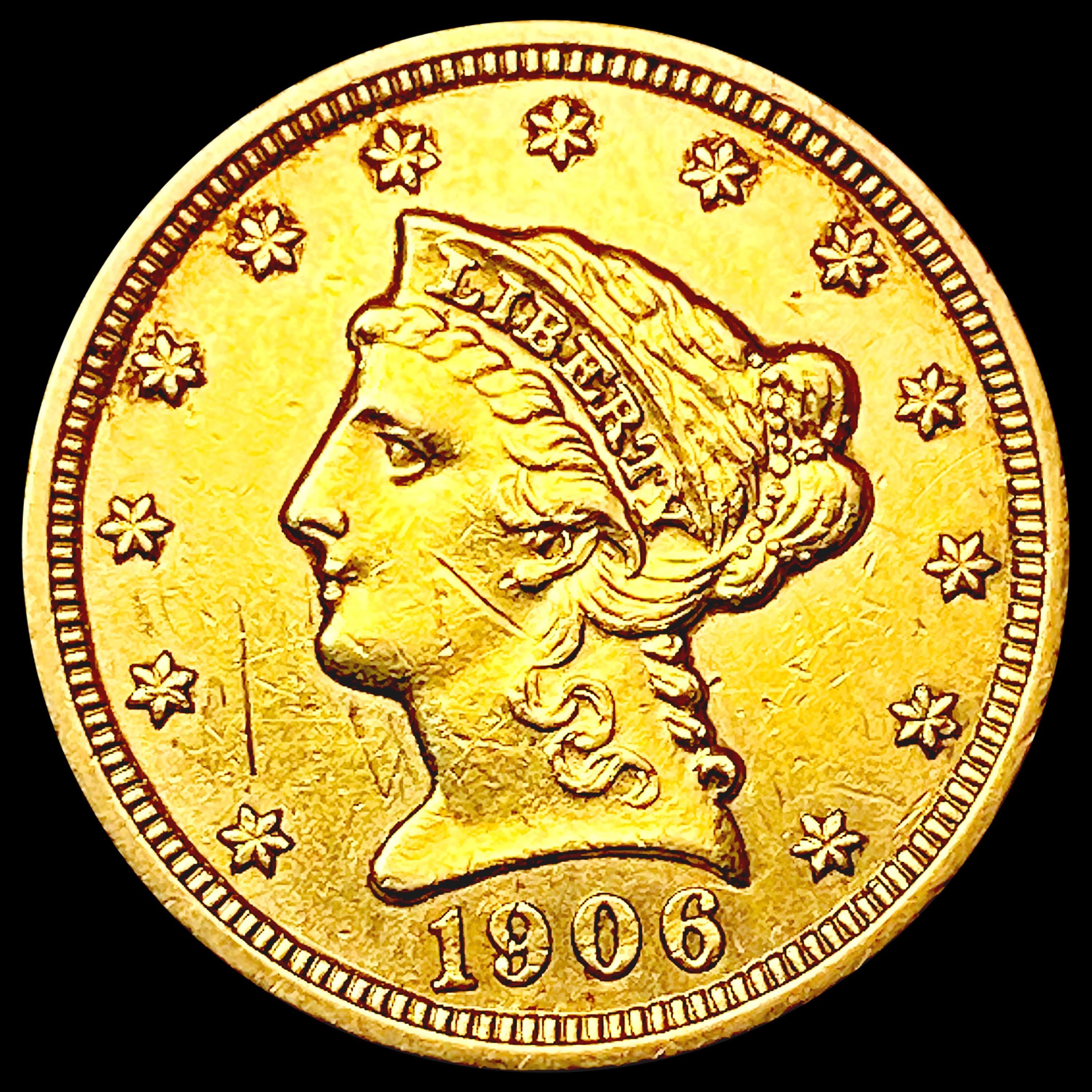 1906 $2.50 Gold Quarter Eagle UNCIRCULATED