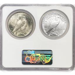 1923 & 2023 Peace GEM MS70 2 Coin Set