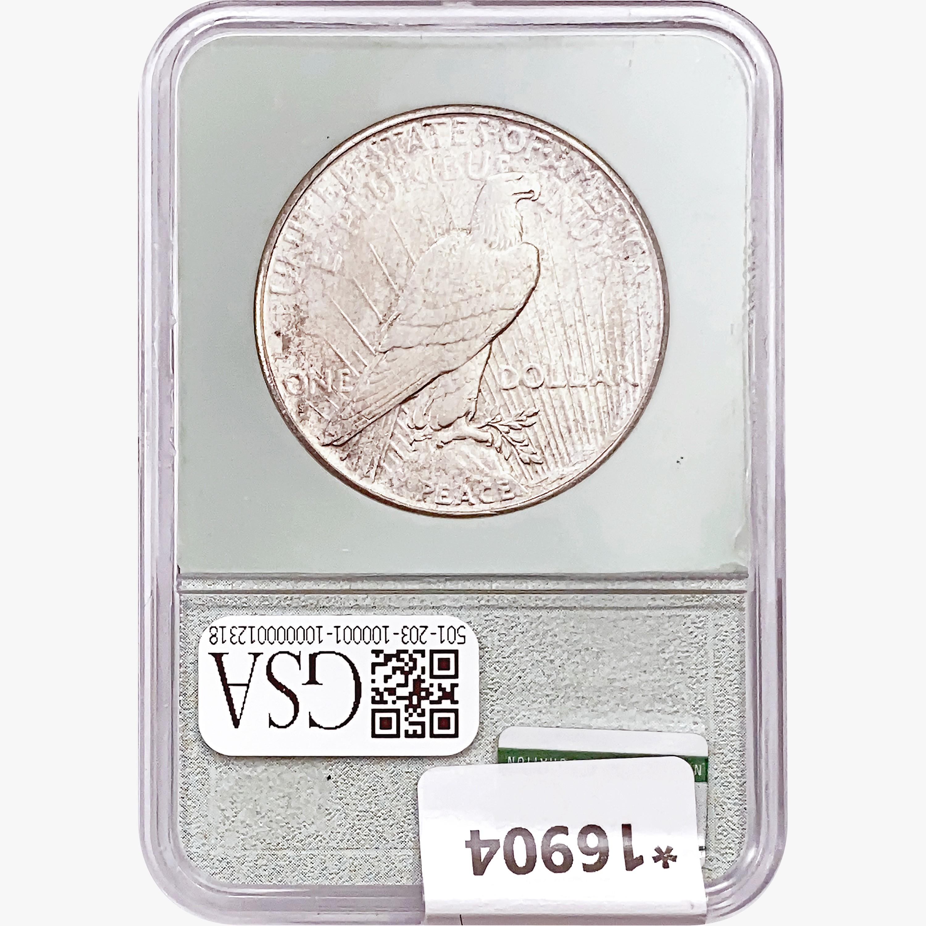 1926-S Silver Peace Dollar NTC MS62