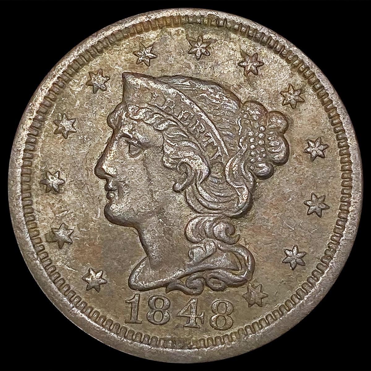 1848 Braided Hair Large Cent UNCIRCULATED