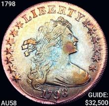 1798 Draped Bust Dollar CHOICE AU