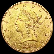 1880 $10 Gold Eagle CLOSELY UNCIRCULATED