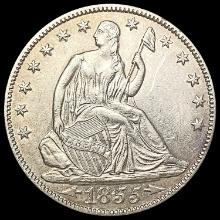 1855-O Seated Liberty Half Dollar CLOSELY UNCIRCUL