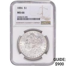 1886 Morgan Silver Dollar NGC MS66