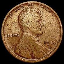 1914-D Wheat Cent NEARLY UNCIRCULATED