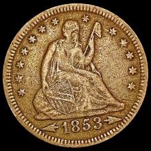 1853 Seated Liberty Quarter LIGHTLY CIRCULATED