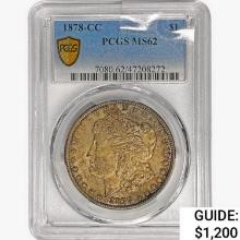 1878-CC Morgan Silver Dollar PCGS MS62