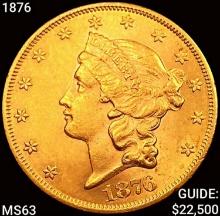 1876 $20 Gold Double Eagle