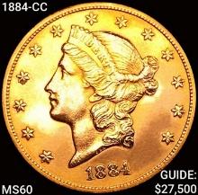 1884-CC $20 Gold Double Eagle