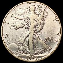 1938-D Walking Liberty Half Dollar NEARLY UNCIRCUL