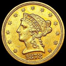 1878 $2.50 Gold Quarter Eagle CLOSELY UNCIRCULATED