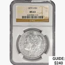 1879-S Morgan Silver Dollar NGC MS63