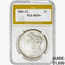 1881-CC Morgan Silver Dollar PGA MS64+