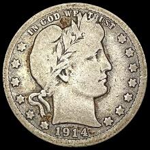 1914-S Barber Quarter NICELY CIRCULATED