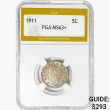 1911 Liberty Victory Nickel PGA MS63+