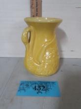 Vintage Shawnee Pottery Yellow Swan Vase