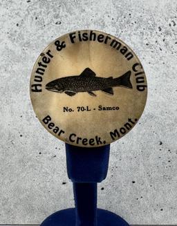 Bear Creek Montana Hunter & Fisherman Club Button