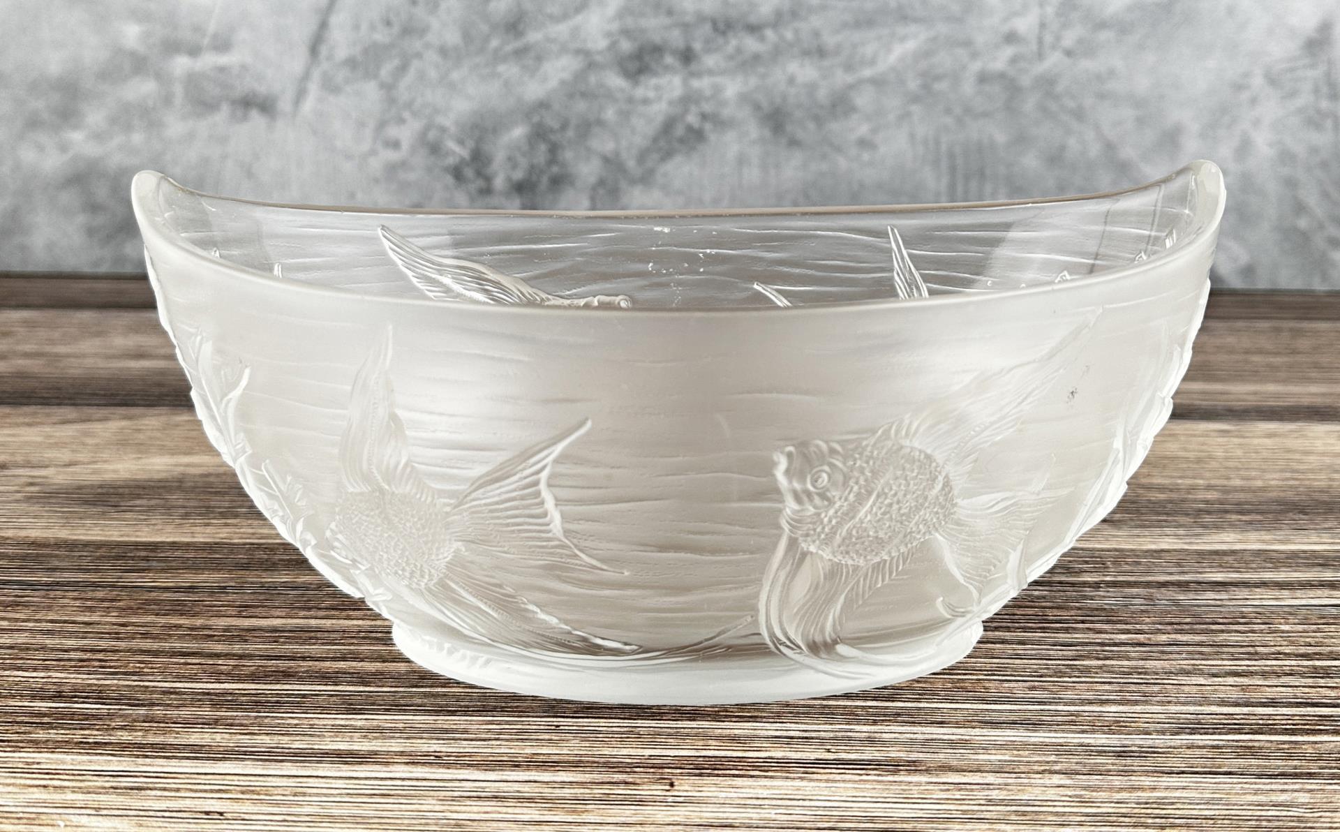 French Art Deco Verlys or Lalique Fish Bowl