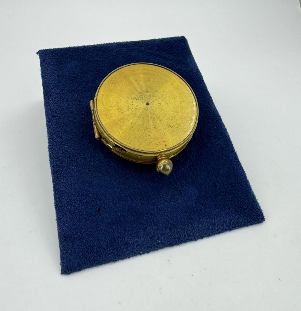 Antique French Brass Pocket Compass