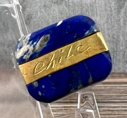 Lapis Lazuli Brass Letter Opener