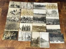 Collection of WWI WW1 Unit Photo RPPC Postcards