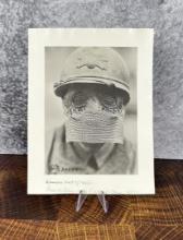 WWI WW1 US Army France Tank Gunners Mask Photo
