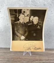 Adolf Hitler & Mussolini Press Photo