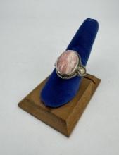 Sterling Silver Rhodochrosite Ring
