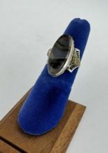 Montana Picture Agate Sterling Silver Ring