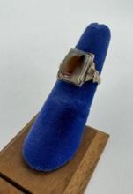 Montana Sterling Silver Picture Agate Ring