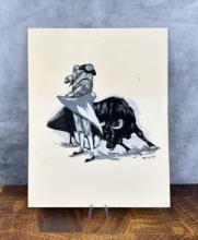 Mexican Bullfighter Matador Painting