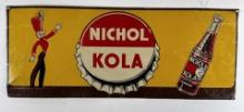 1930s Nichol Kola Bottlecap Tin Sign