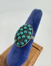 Taxco Mexico Sterling Silver Turquoise Ring