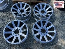 Set of 4 Fuel 20 x 10 8 Lug Chrome Wheels