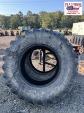 (2) 18.4R30 GoodYear Tires