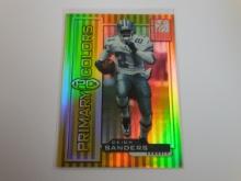 1999 DONRUSS ELITE DEION SANDERS PRIMARY COLORS HOLO #D 1838/1875 COWBOYS