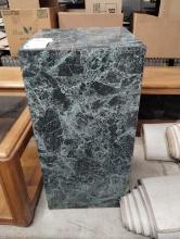 DECORATIVE FAUZ MARBLE PLANT STAND 18" X 18" X 36"