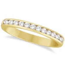 Channel-Set Diamond Ring Band in 14k Yellow Gold 0.33ctw