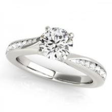 CERTIFIED 18KT WHITE GOLD 1.00 CTW J-K/VS-SI1 DIAMOND BRIDAL SET