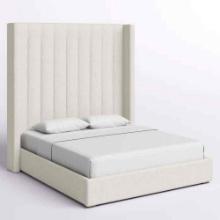 Austine Upholstered Wingback Bed