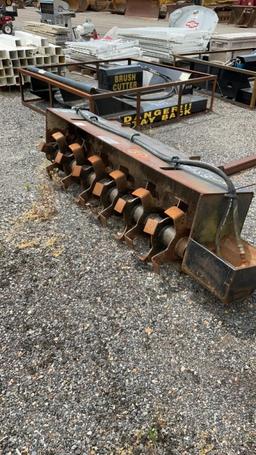 6 Foot Skid Steer Tiller Attachment